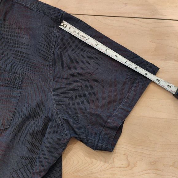 Sears Vintage Short Sleeve Button up Shirt with dark floral design, Size 2XL - Picture 4 of 14